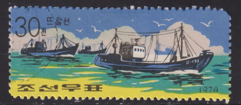 North Korea 1286e Fishing Trawler 1974