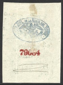Mexico Revenue 1881 Contribucion Federal 25c Green #CF 38 Fine Used CV $12.00-