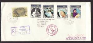 Barbados to Hartland WI 1985 Registered  #10 Cover 