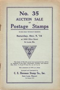 Hussman: Sale # 35  -  No. 35 Auction Sale of Postage Sta...