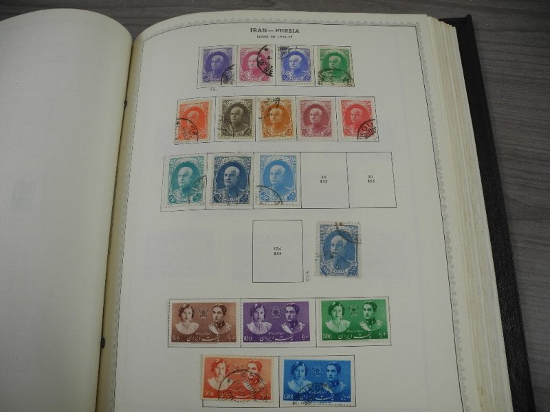 PERSIA, Fantastic Stamp Collection mounted/partially glued in a Minkus