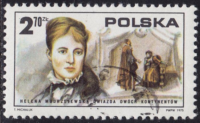 Poland - 1975 - Scott #2119 - used - Helena Modrzejewska American Revolution