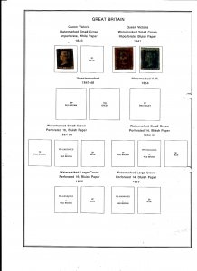 GREAT BRITAIN, QUEEN VICTORIA - 1840-1841 - 3 Used Imperf Stamps