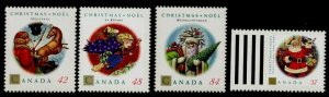 Canada 1452-5 MNH Christmas, Santa Claus, Jouluvana, La Befana, Weihnachtsmann