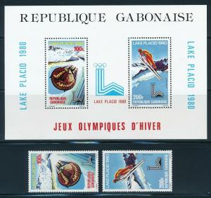 Gabon  - Lake Placid Olympic Games MNH Set (1980)