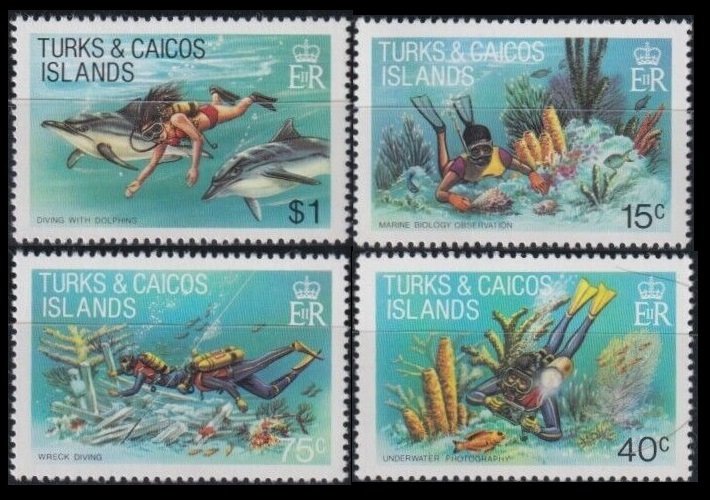 1981 Turks and Caicos Islands 549-552 Marine fauna 5,00 €