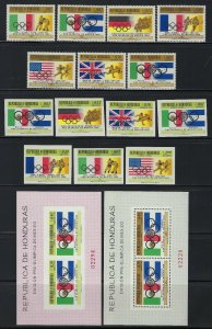 Honduras Scott C429-C435 Mint Never Hinged Perf & Imperf + Souvenir Sheets