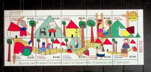 SALVADOR Sc 1687 NH MINISHEET OF 2008 - MODERN ART - (CT5)