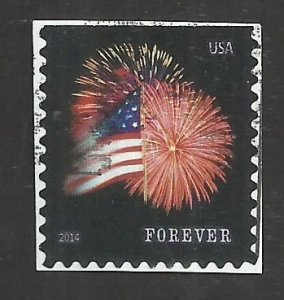 # 4871 USED FORT McHENRY FLAG AND FIRE WORKS