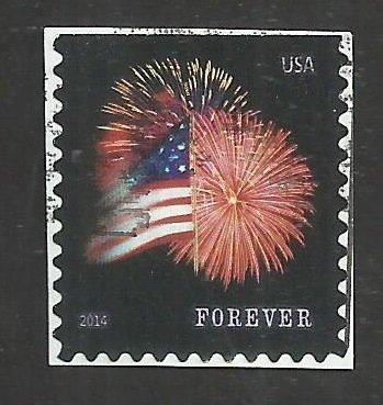 # 4871 USED FORT McHENRY FLAG AND FIRE WORKS