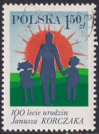 Poland 1978 Sc 2293 Physician Writer Janusz Korczak Birth Centenary Stamp CTO