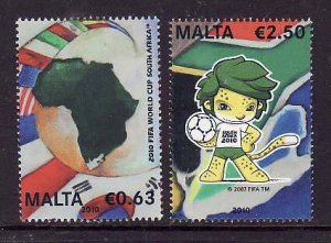 Malta-Sc#1412-13- id12-unused NH set-Sports-World Cup Soccer-2010-