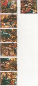Thematic Stamps Art - PARAGUAY 1982 DURER Paintings Life of Christ 7v used