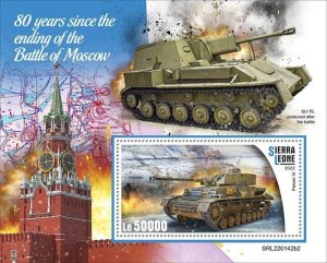 Sierra Leone - 2022 WWII Battle of Moscow - Stamp Souvenir Sheet - SRL220142b2