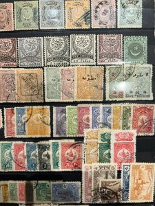 Turkey Ottoman 1863 1920 Mixed Postage Collection 125+ Stamps - Good Selection