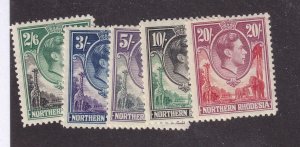 NORTHERN RHODESIA # 40-45 VF-MLH KGV1 ISSUES