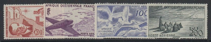 French West Africa, Scott C11-C14 (Yvert PA11-PA14), MLH