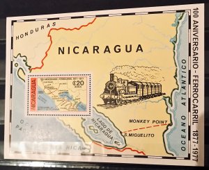 Nicaragua & Paraguay: MNH Sets & Sheets Railroad - 2 Pictures