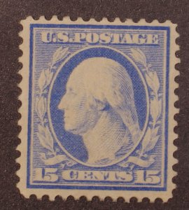 Scott 382 - 15 Cents Washington - OG MH - Nice Stamp - SCV - $225.00