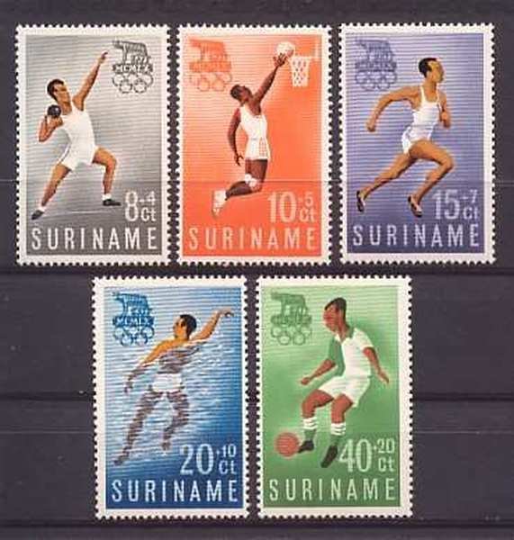 Suriname - 1960 - NVPH 349-53 - MNH - ZO108