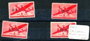 U.S. #AIRMAIL OVERPRINTS 
