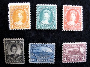 CANADA/NEW BRUNSWICK - SCOTT# 6-11 - MH - CAT VAL $290.00