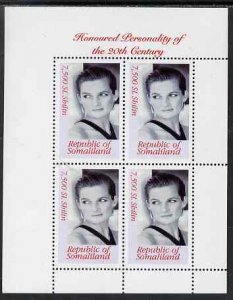 SOMALILAND - 2000 - Princess Diana - Perf 4v Sheet - M N H - Private Issue