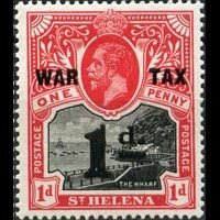 ST.HELENA 1919 - Scott# MR2 Wharf Opt. Set of 1 LH