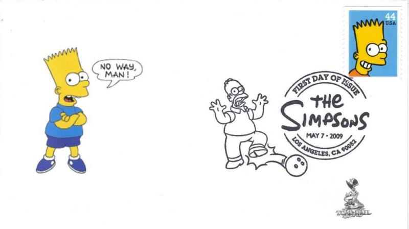 The Simpsons FDC - Bart Simpson, from Toad Hall Covers!