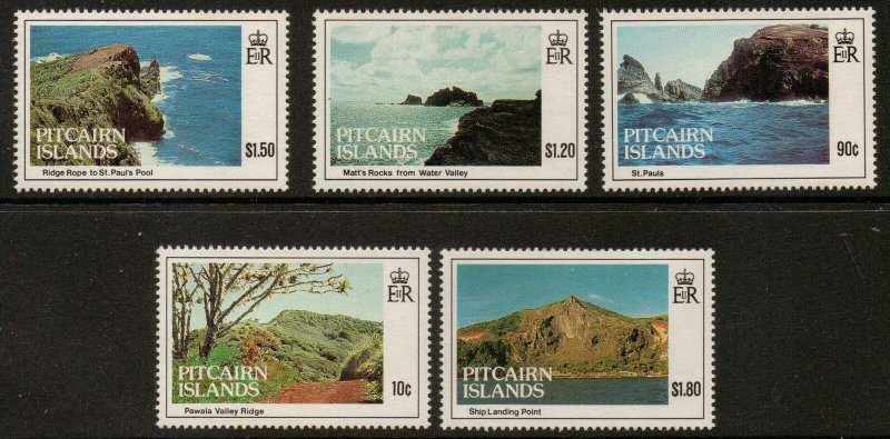 PITCAIRN ISLANDS SG431/5 1993 ISLAND VIEWS FINE USED