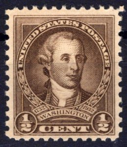 US 704 MNH VF 1/2c olive brown Washington Bicentennial ZAYIX 0424MAR0073