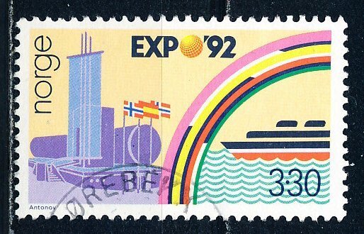 Norway #1022 Single Used
