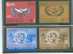 Ceylon #384-387