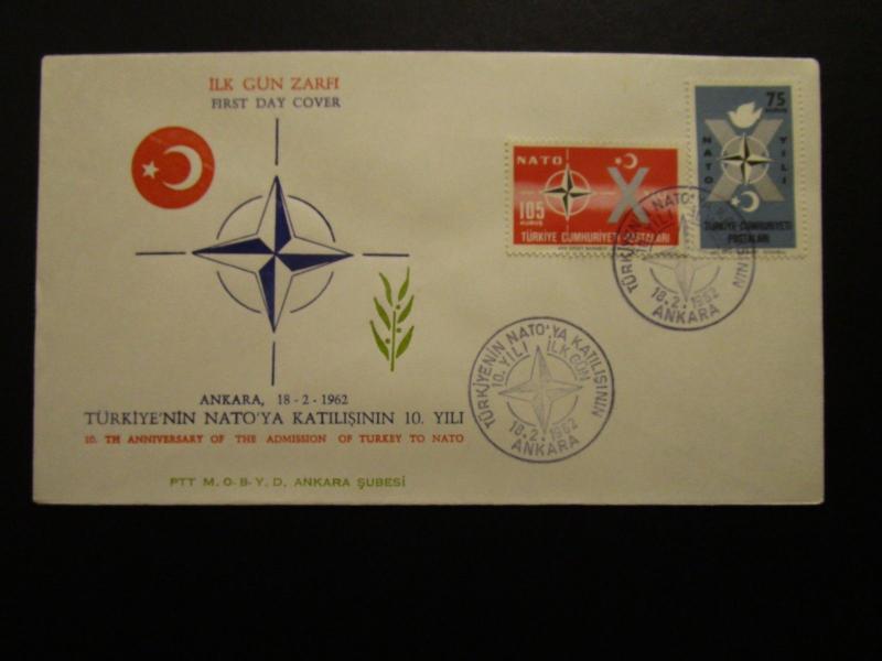 Turkey 1962 NATO Series FDC / PTT Cachet  - Z6997