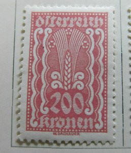 Austria 1922 200kr Fine MH* A5P25F13-