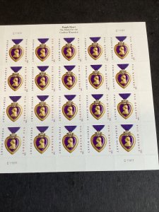 Scott#4704 Purple Heart Full Sheet Of 20 Stamps MNH-2012-US