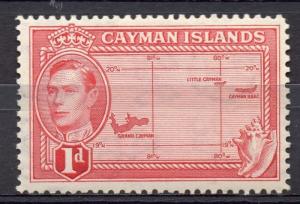 Cayman Islands 1938 GVI Early Issue Fine Mint Hinged 1d. 082817