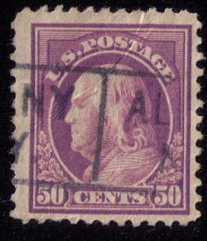 US Sc 517 Used 50c Red Violet Very F-VF