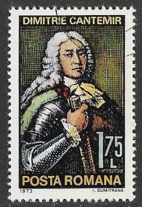 ROMANIA 1973 Prince Dimitre Cantemir of Moldavia Issue Sc 2426 CTO Used