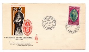 Vatican - Pier Lombardo n. 173 his cover FDC