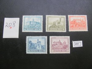 Germany 1932 MNH SIGNED PESCHL SC B44-48 SET XF 180 EUROS (208)