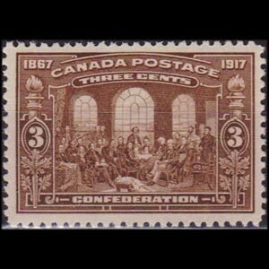 CANADA 1917 - Scott# 135 Confederation 50th. Set of 1 NH