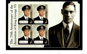 Nevis - 2011 - King George VI - Sheet of Four  - MNH