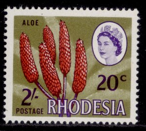 RHODESIA QEII SG411, 2s 20c dull red violet & sage-green, NH MINT.