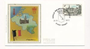 D86830 Chimay Castle FDC Silk Cachet Belgium Chimay