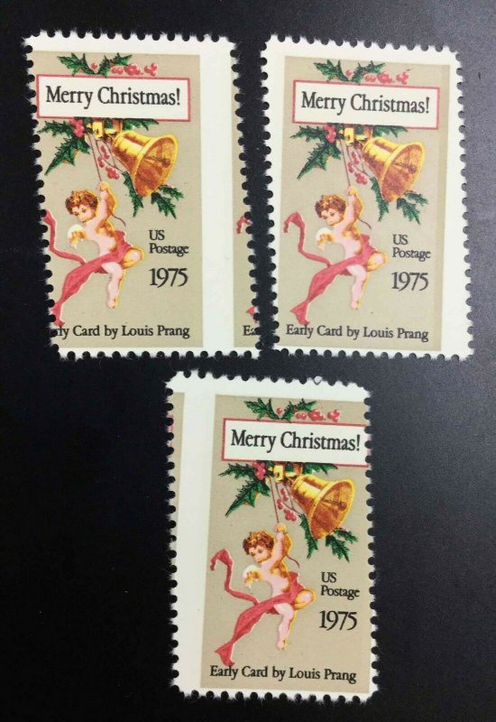 MOMEN: US STAMPS #15c VAR. CHRISTMAS 3 MISPERFS MINT OG NH LOT #52980