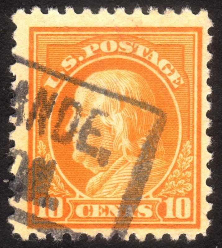 1917, US 10c, Franklin, Used, Sc 510