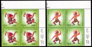 Penrhyn 2015 Scott #550-551 Corner Margin Blocks Mint Never Hinged