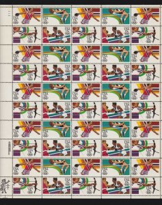 US 2048-2051 13c Summer Olympics Mint Sheet OG NH