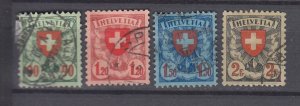 J48782 J LStamps 1924 switzerland set used #200-3 cross